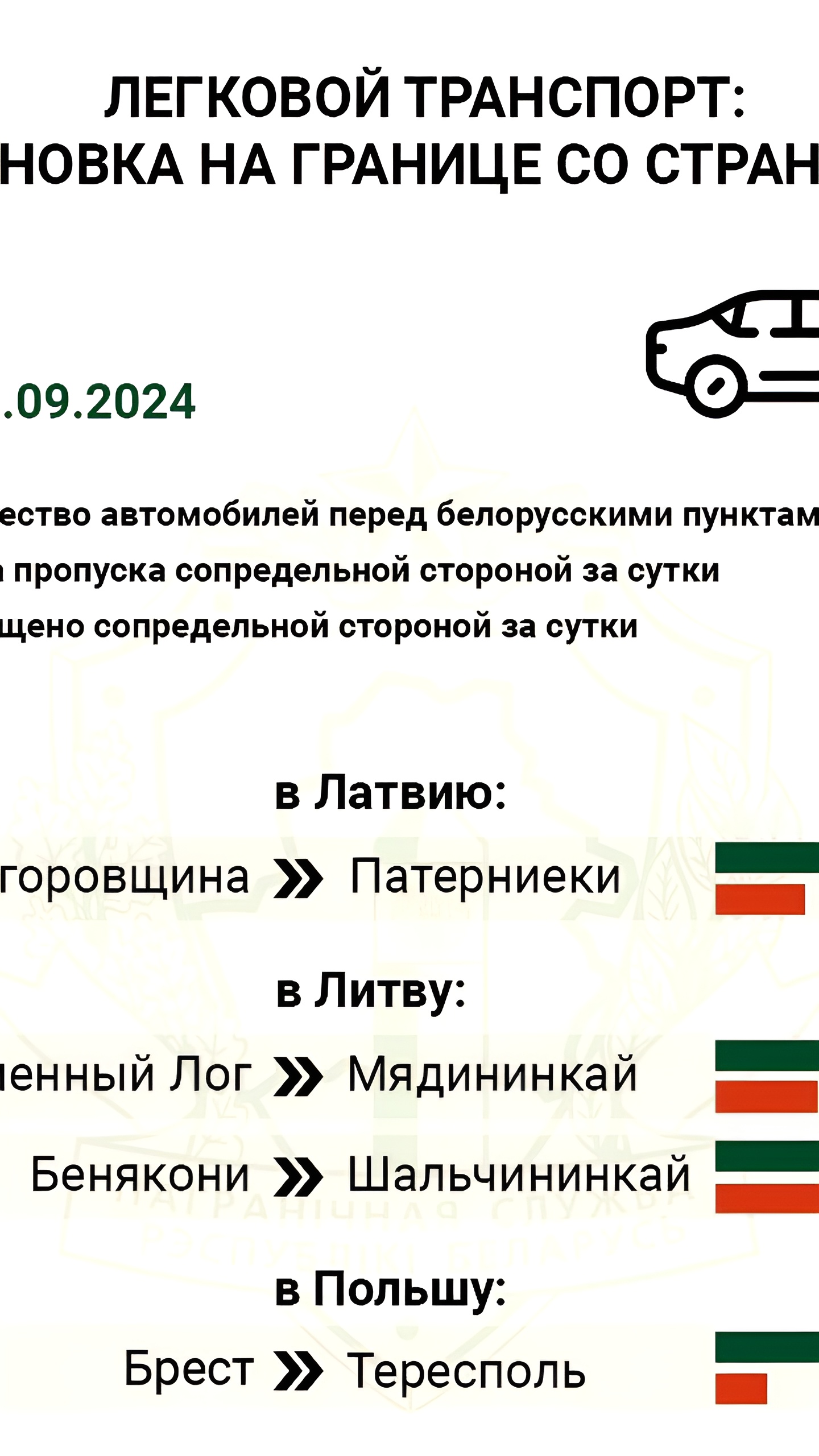 Ситуация на границе Литвы и Беларуси: более 2900 грузовиков ожидают оформления