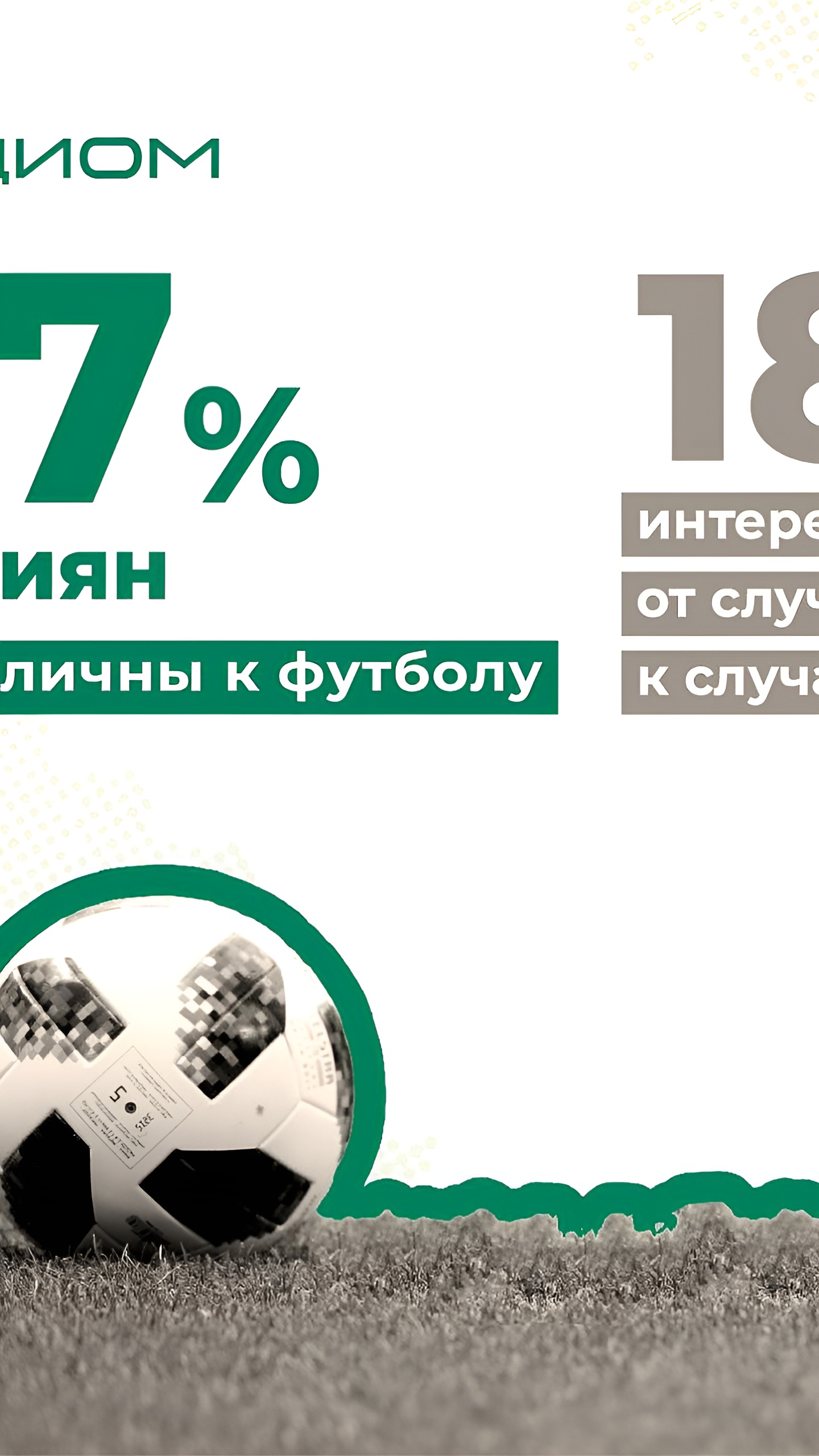 Опрос ВЦИОМ: интерес россиян к футболу снижается, доля равнодушных достигла 77%