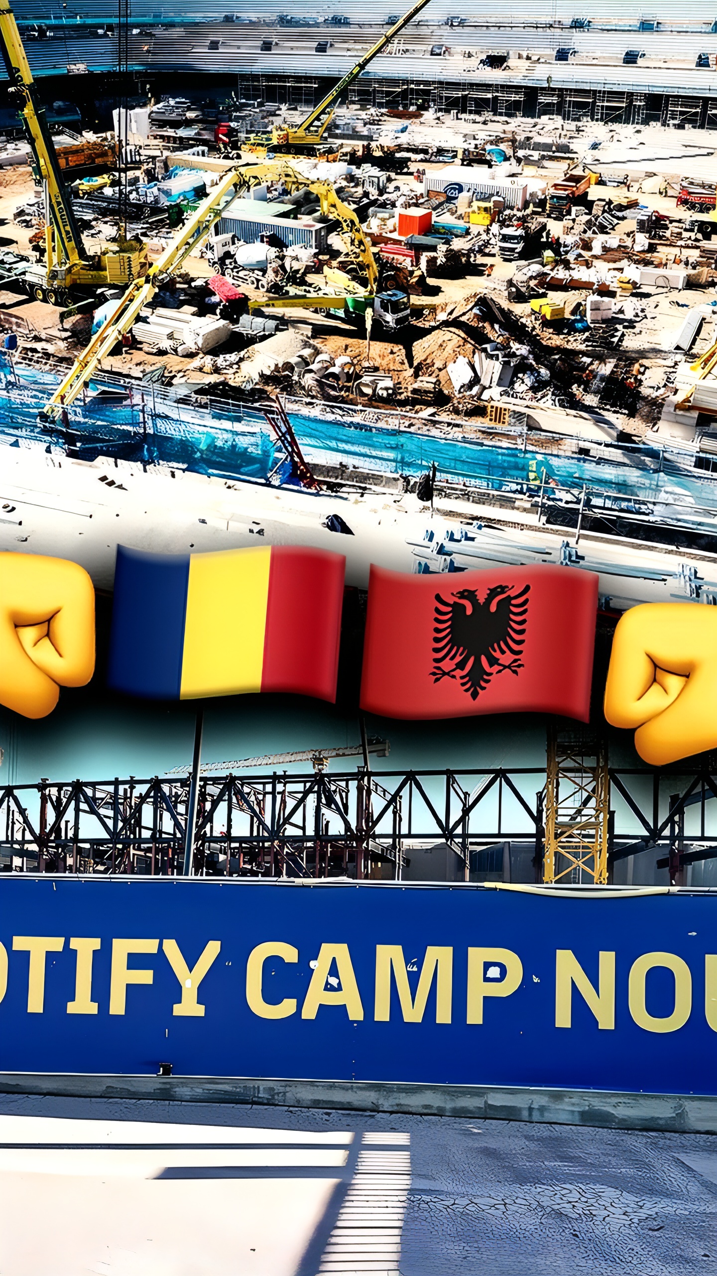 Драка между строителями приостановила реконструкцию «Камп Ноу»