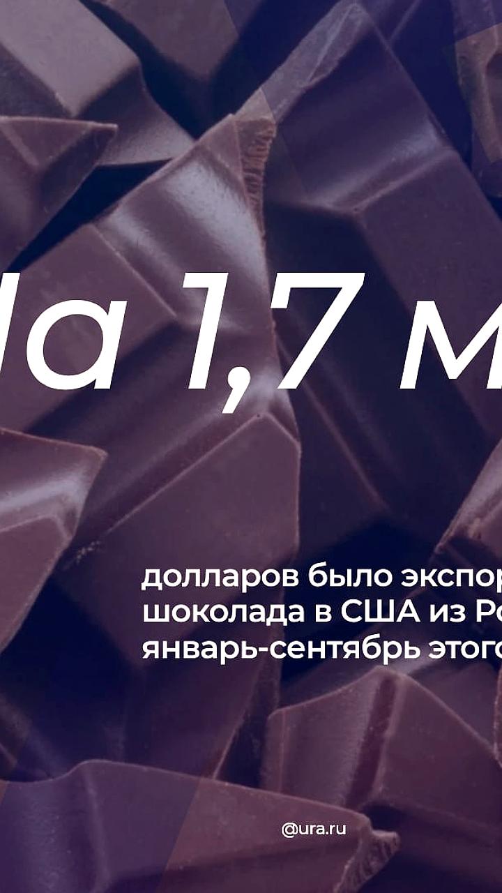 Россия увеличила экспорт шоколада в США в 3,5 раза за девять месяцев