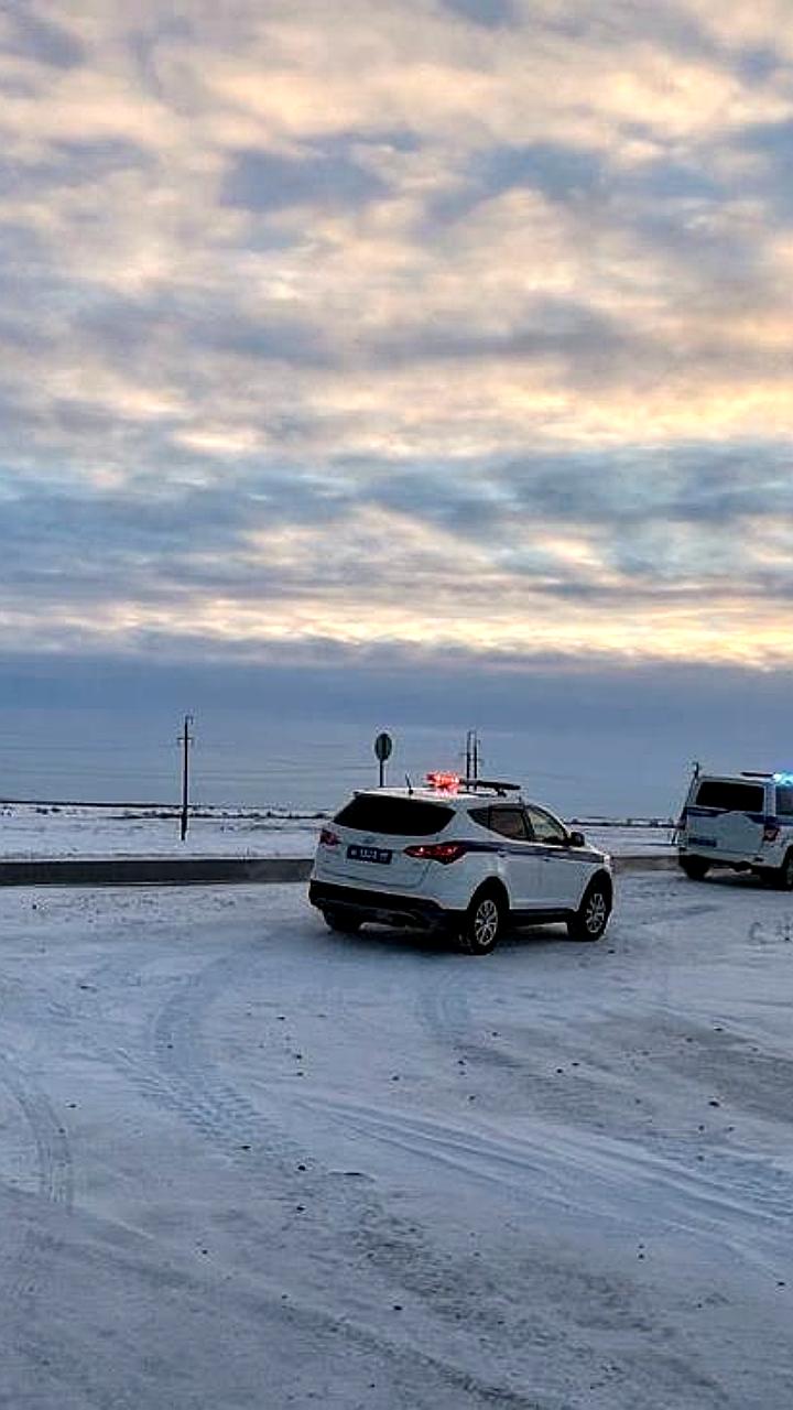 В Туве прошла тренировка по ликвидации последствий ДТП в условиях зимней непогоды