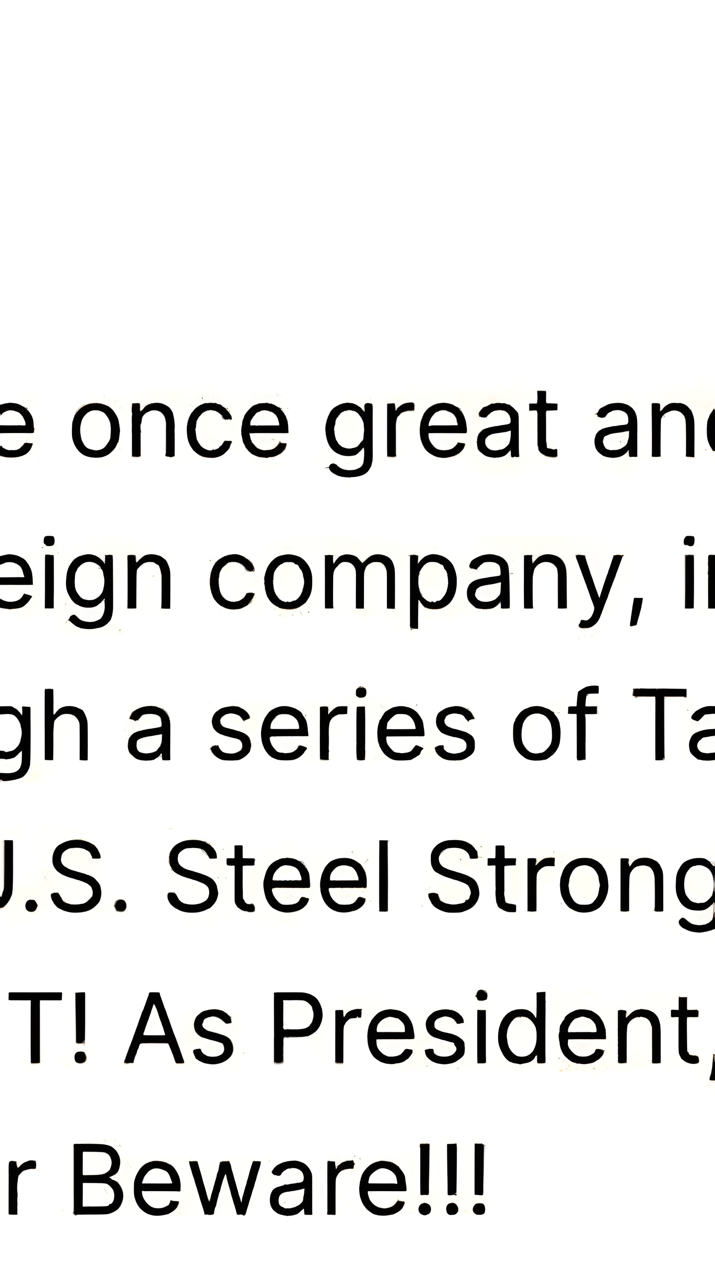 Трамп обещает заблокировать сделку по продаже United States Steel Corp.