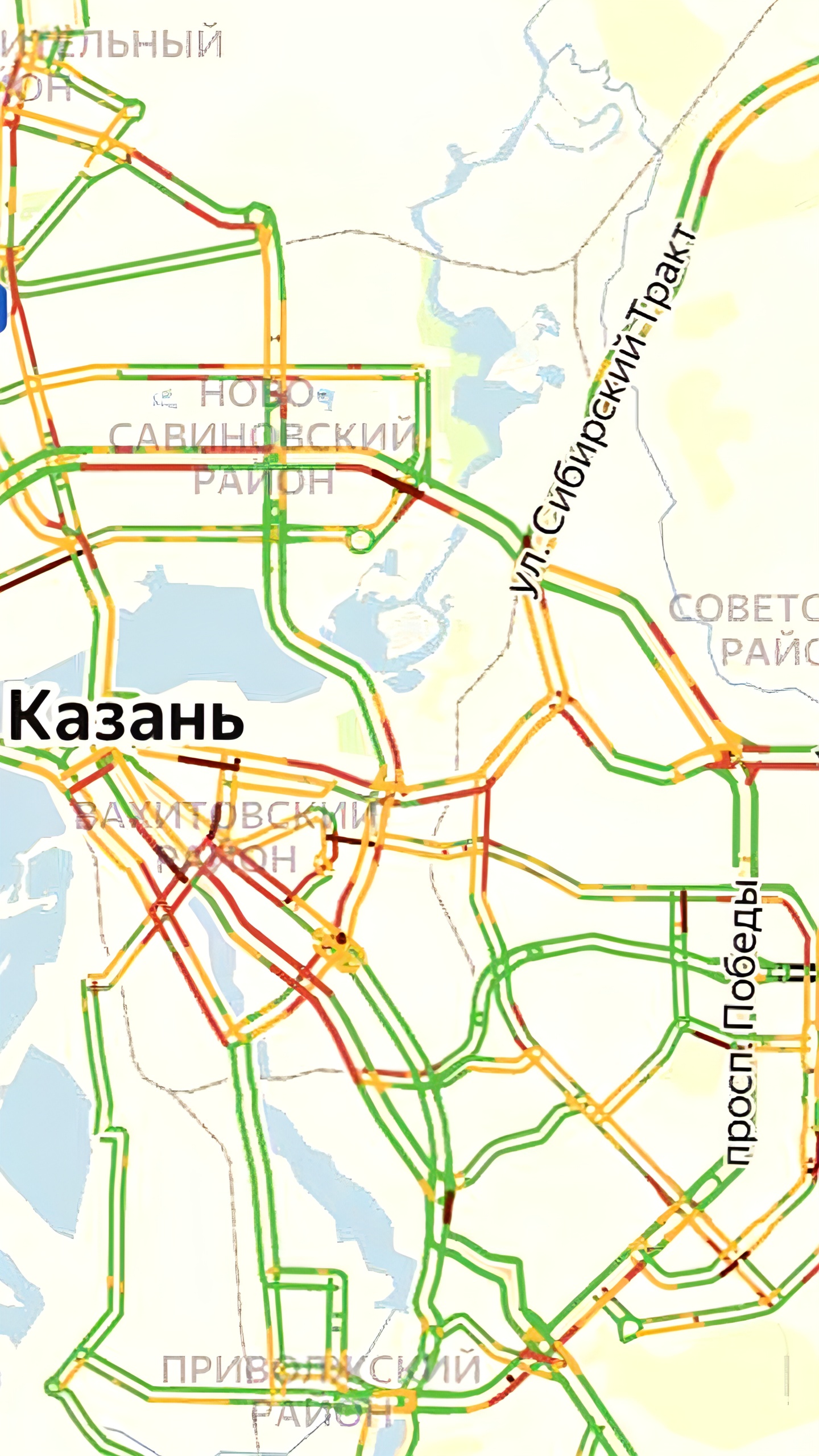 Пробки в Москве и Казани достигли рекордных значений перед Новым годом