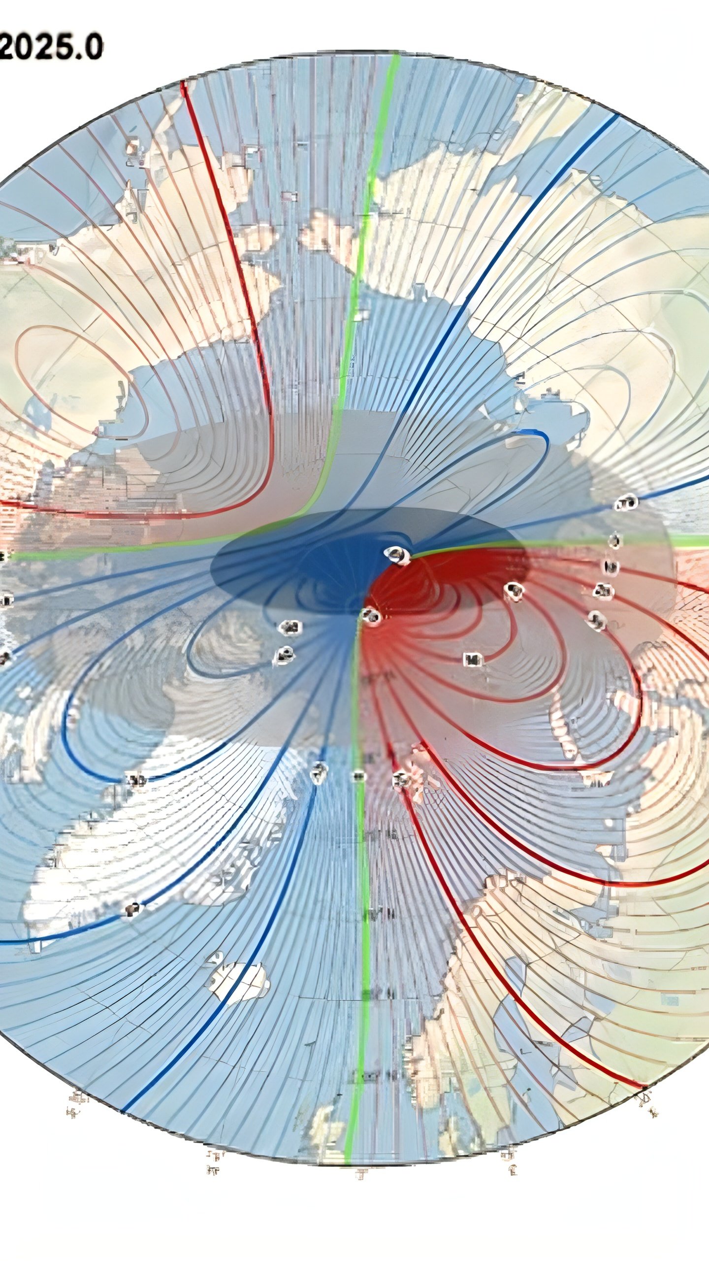 Северный магнитный полюс смещается к России, обновление модели магнитной карты планеты