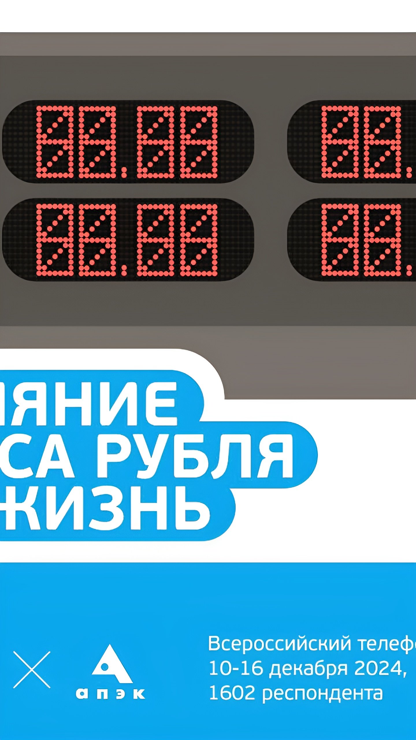 63% россиян считают, что снижение курса рубля негативно влияет на уровень жизни