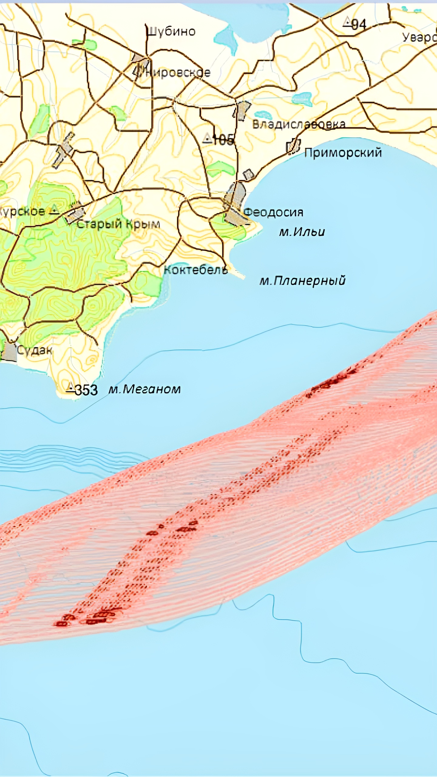 Ученые предупреждают о возможном загрязнении берегов Ялты из-за мазутного пятна