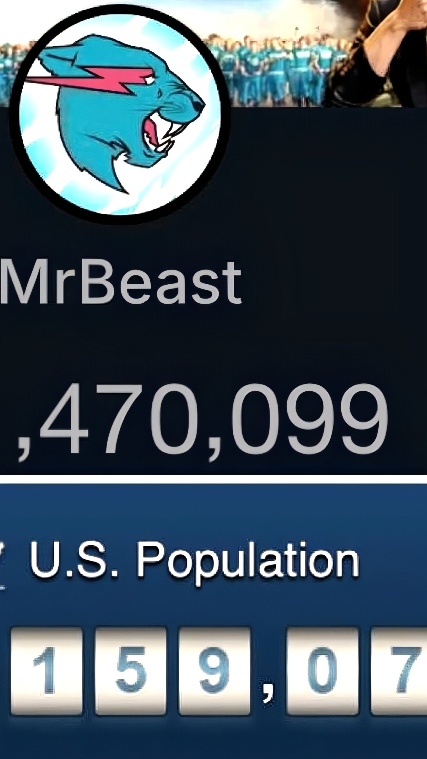 MrBeast достигает рекорда подписчиков, превышающего население США