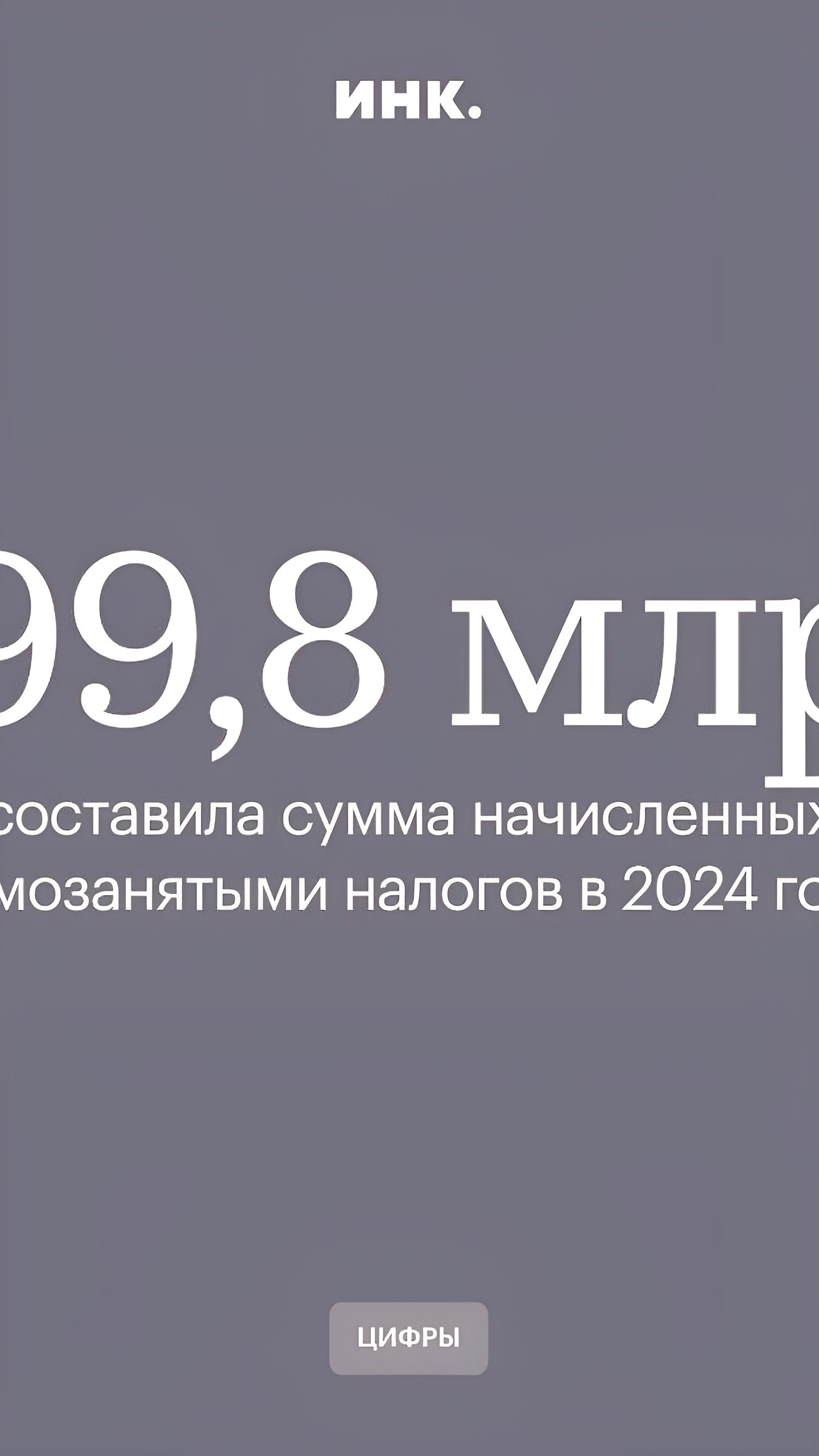 Самозанятые России уплатили 99,8 млрд ₽ по НПД в 2024 году