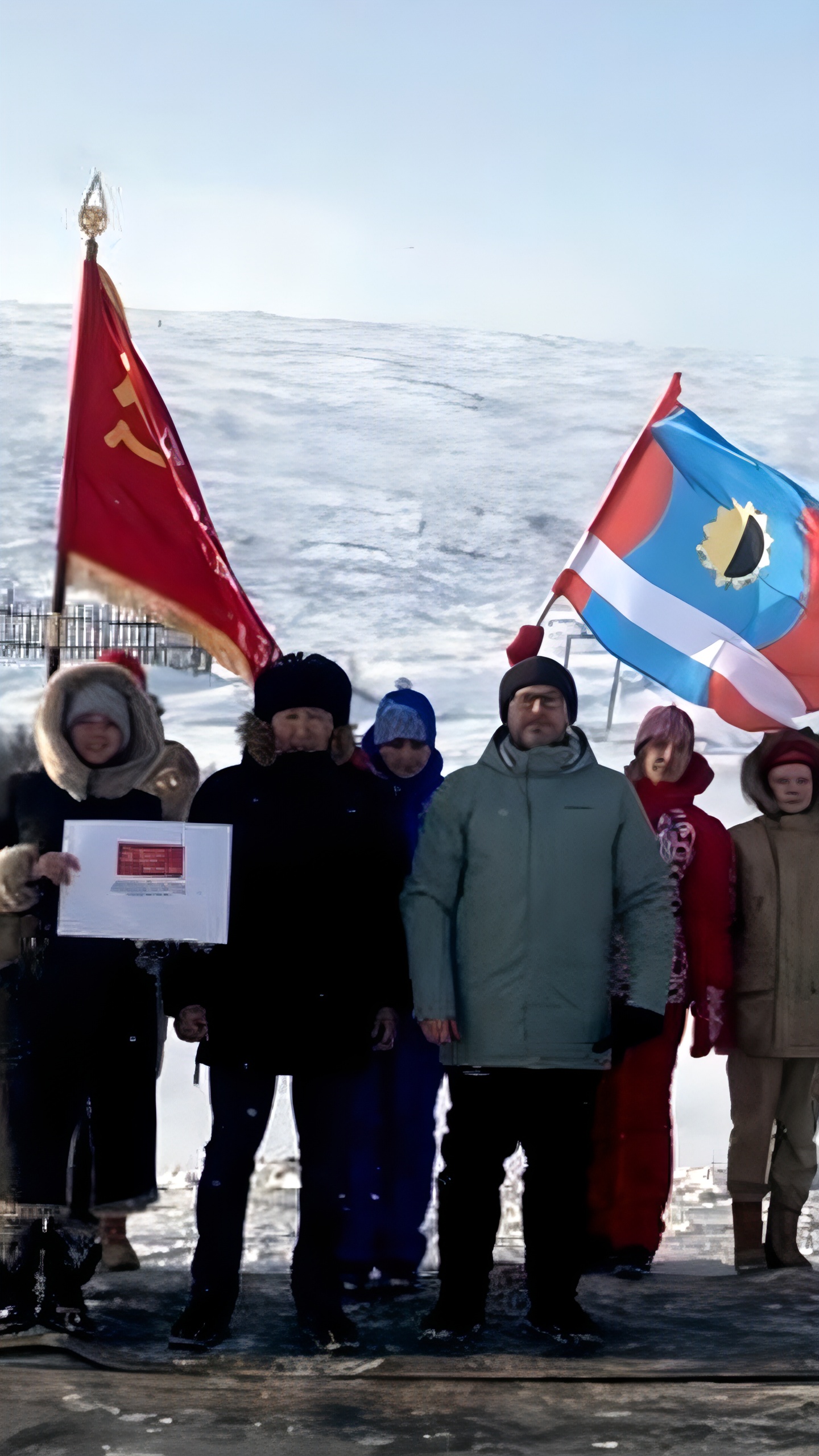 Эстафета 'Знамя Победы' передана Усть-Алданскому району