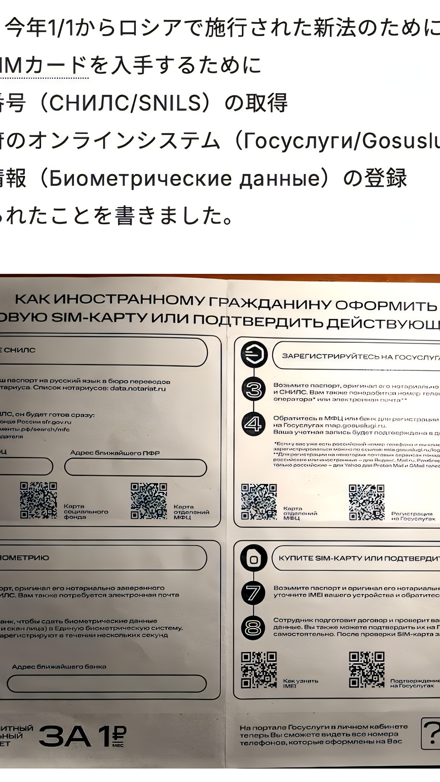 Японский турист столкнулся с бюрократией в России, проведя три недели без SIM-карты