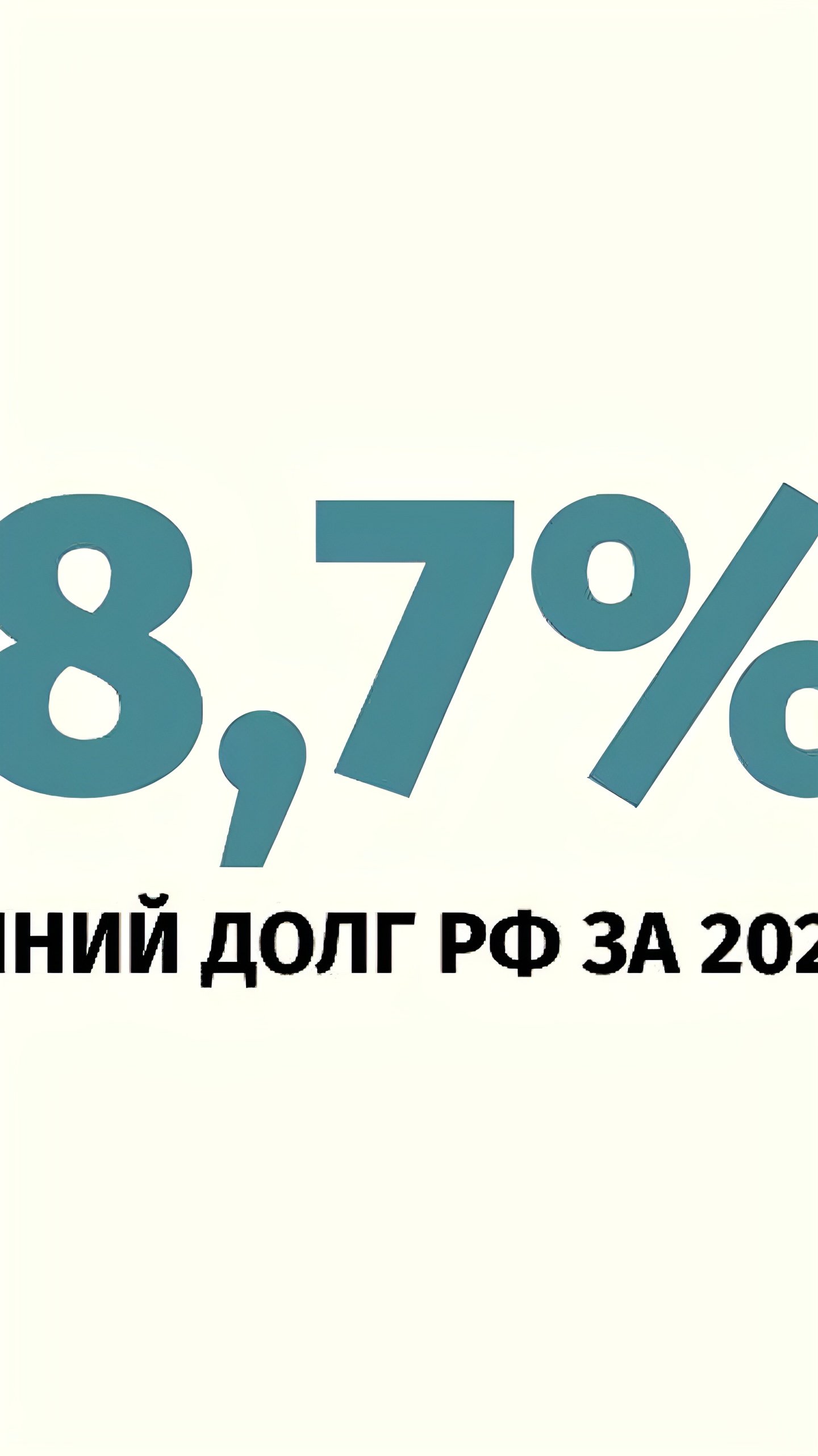 Внешний долг России сократился до $290,4 млрд к 1 января 2025 года