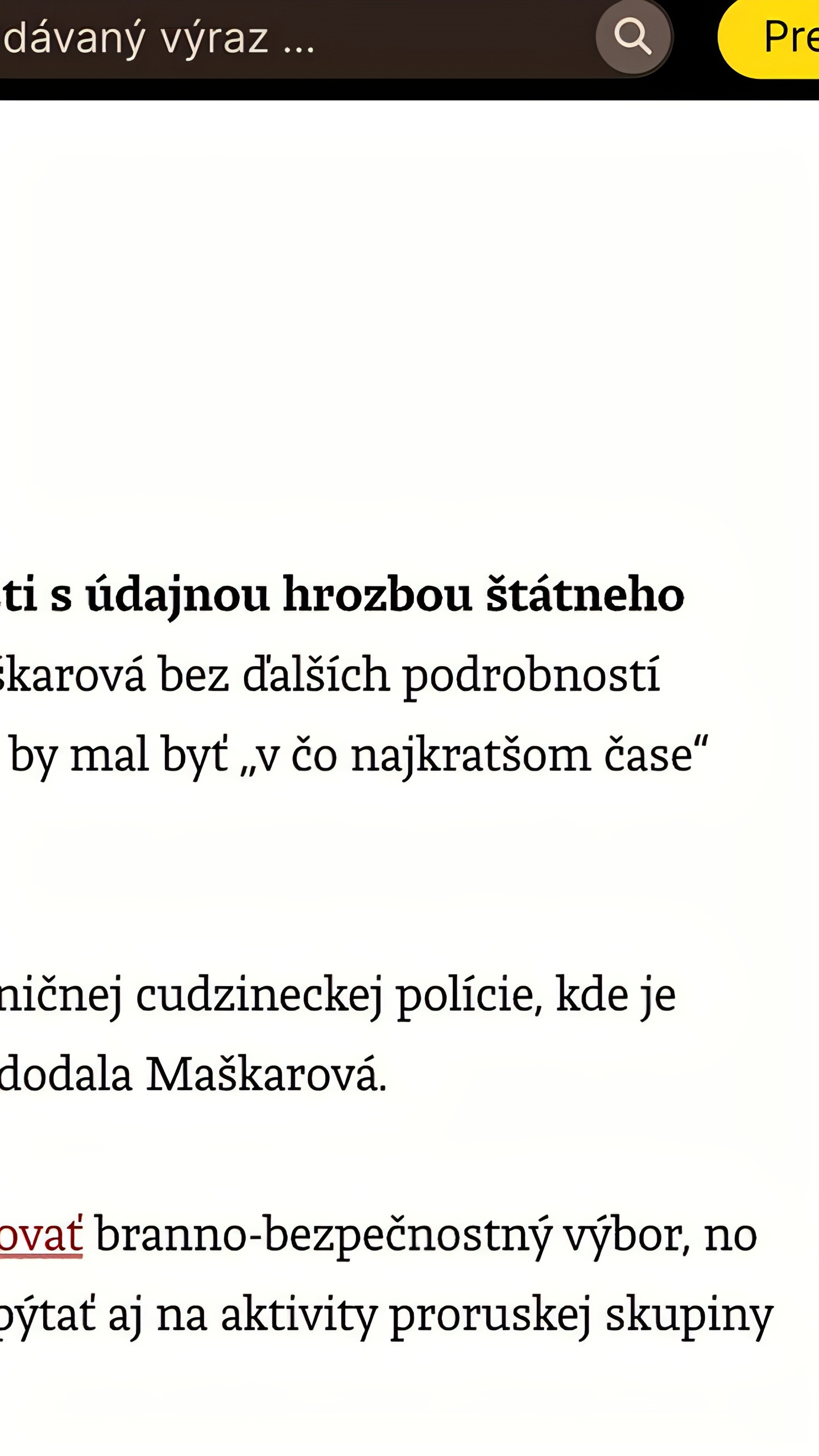 Задержание украинца в Словакии по обвинению в подготовке переворота