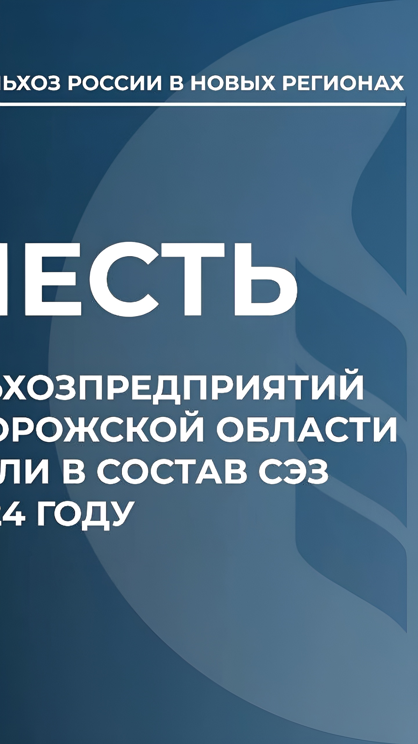 Шесть сельхозпредприятий Запорожской области стали резидентами СЭЗ в 2024 году