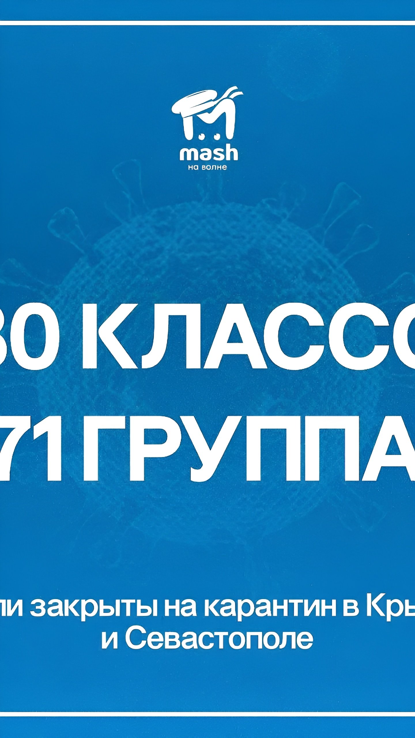 В Крыму закрыты 10 школ из-за гриппа и ОРВИ