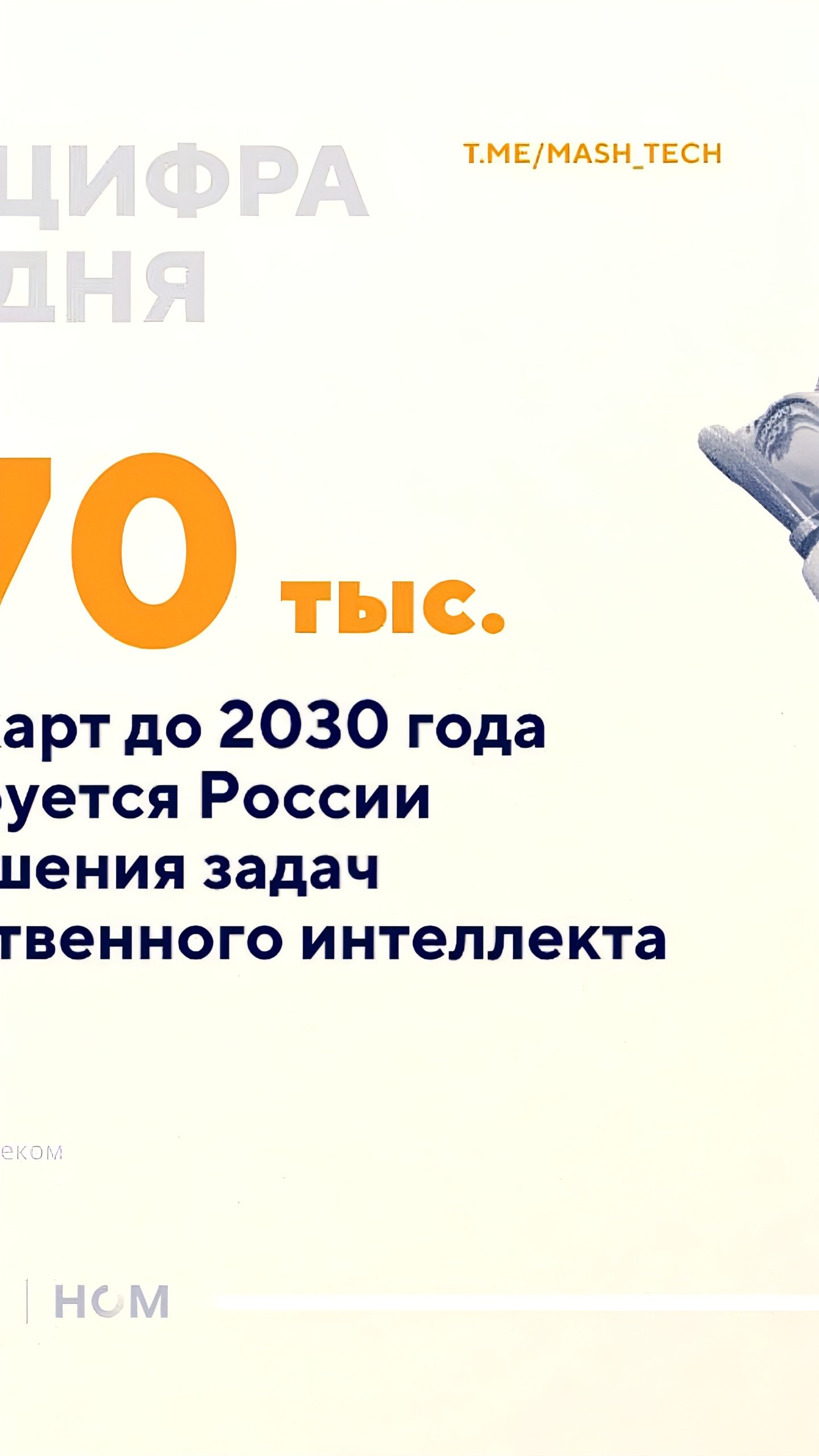 Российскому ИИ-рынку потребуется 70 000 видеокарт до 2030 года