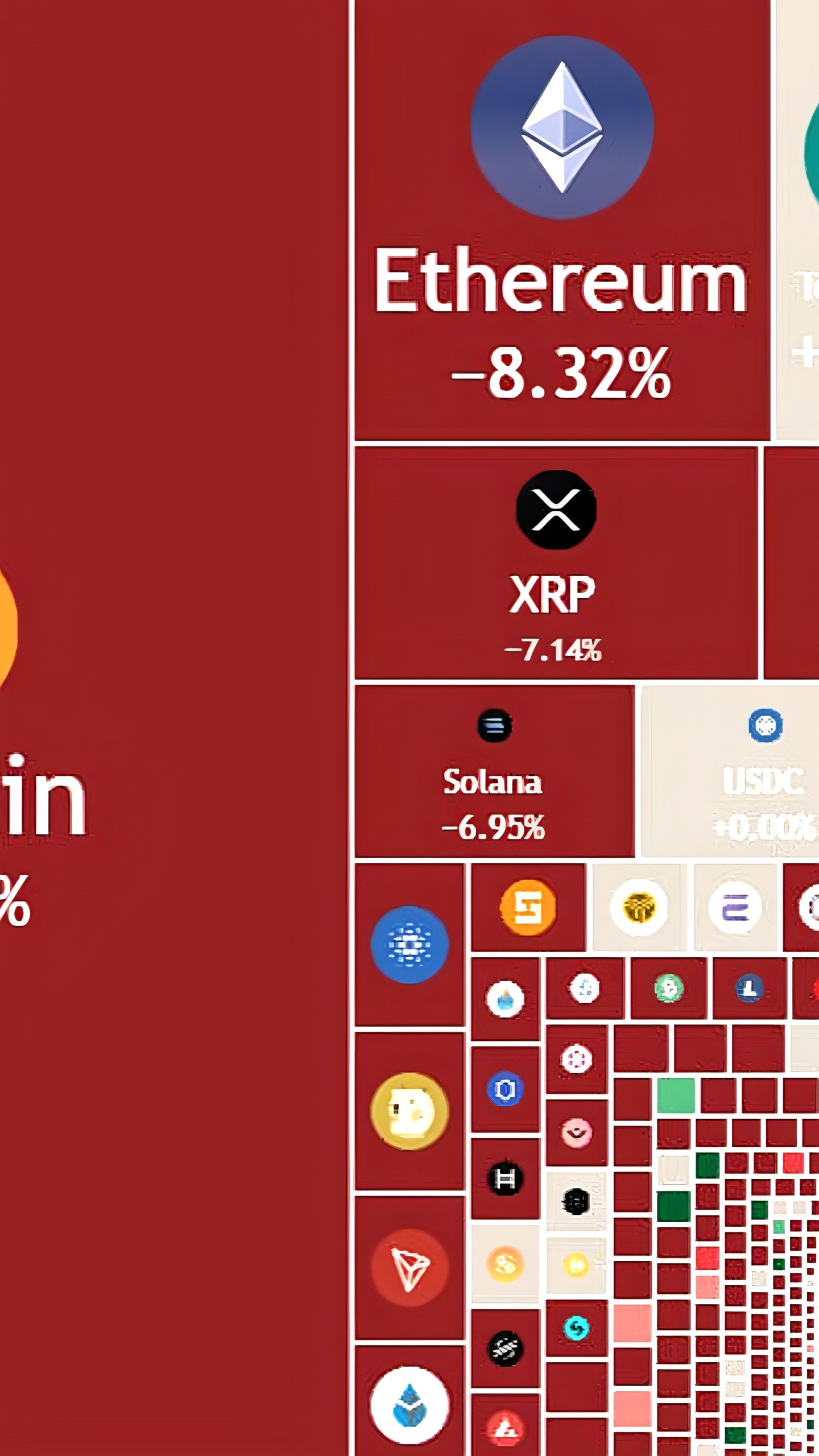 Криптовалюты продолжают падение: Биткоин на уровне $81,000, Ethereum - $2000