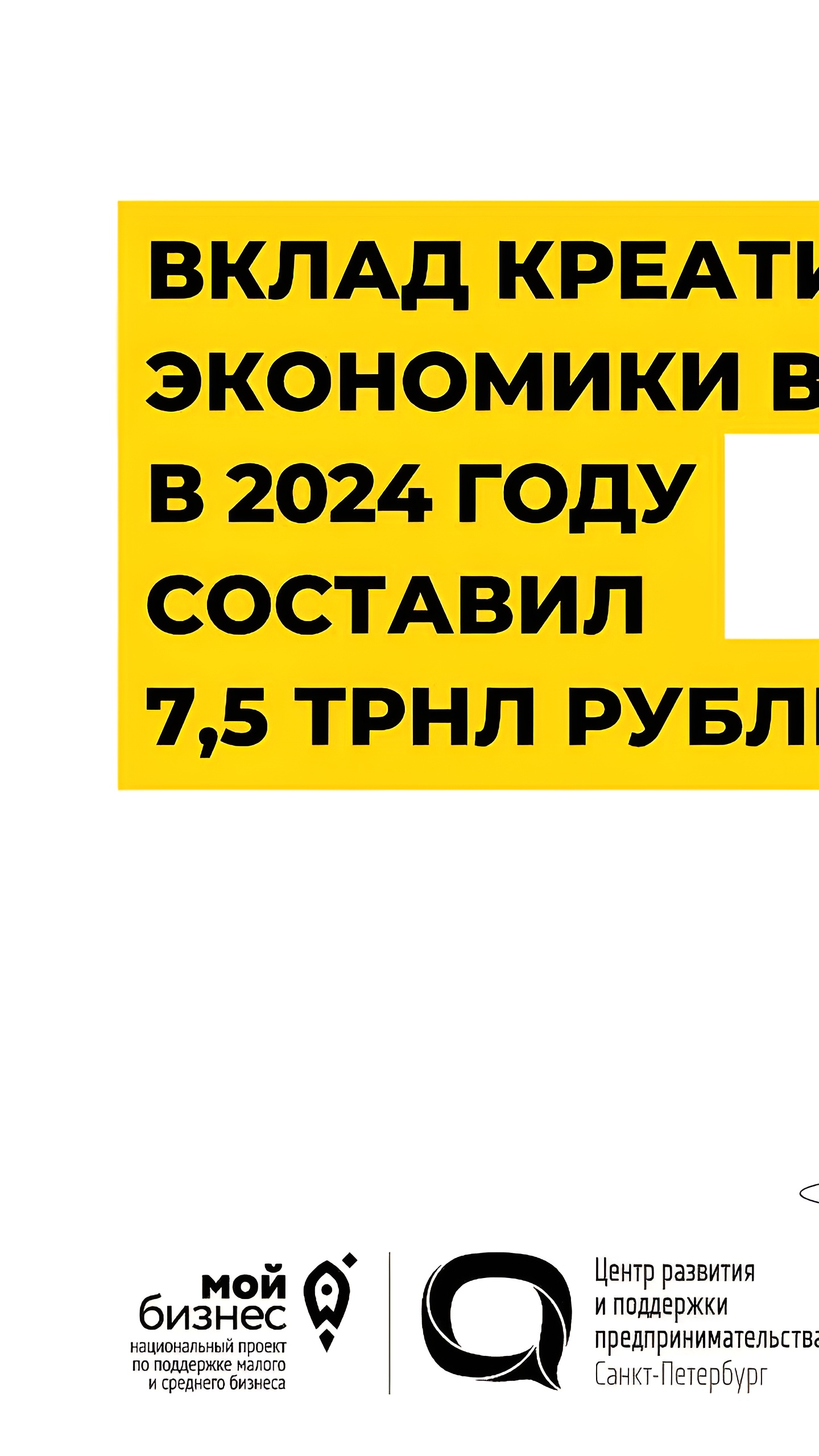 Креативная экономика России достигла вклада в ВВП в 7,5 трлн рублей в 2024 году