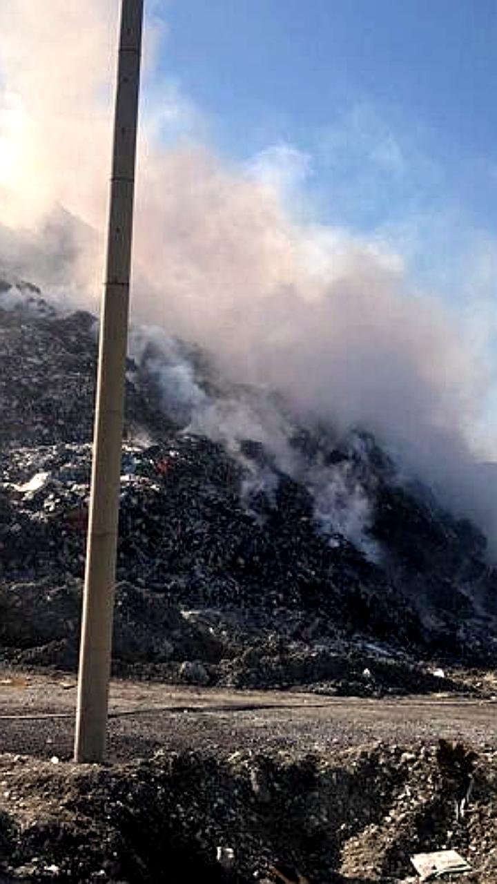 Пожар на свалке в Новороссийске: площадь сокращается, но загрязнение воздуха остается