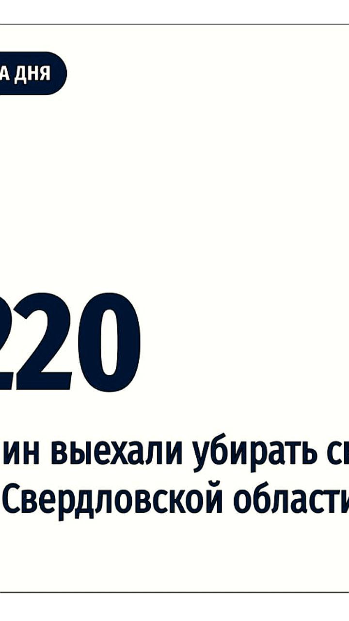 Свердловская область устраняет последствия снегопада с помощью 220 единиц техники