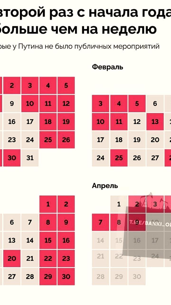 Отсутствие Путина на публике вызывает вопросы на фоне торговой войны