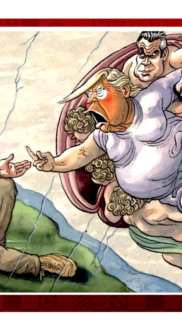 Карикатура The Times отражает напряженность между Трампом и Зеленским в Риме