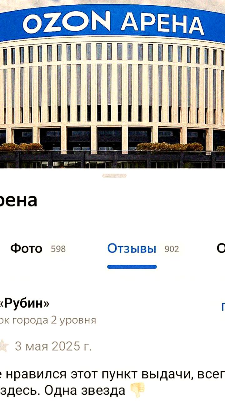 «Рубин» оценил Ozon Арену в одну звезду после поражения от «Краснодара»