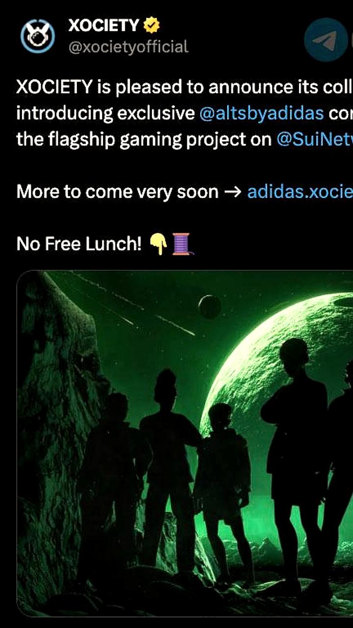 Adidas анонсирует запуск NFT на блокчейне Sui для игры XOCIETY