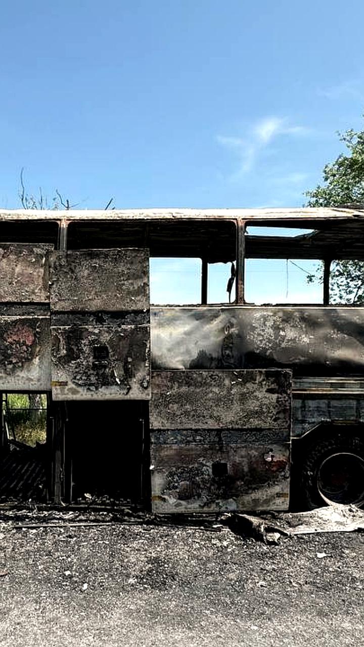 Пожар в пассажирском автобусе в Дагестане: все пассажиры в безопасности