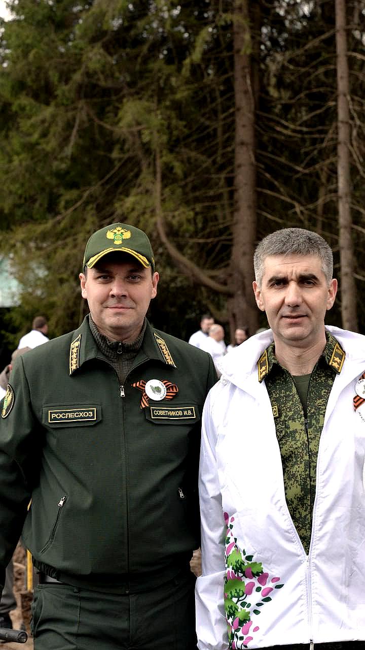 Высадка деревьев в честь Великой Победы: Новороссийск и Подмосковье объединяются