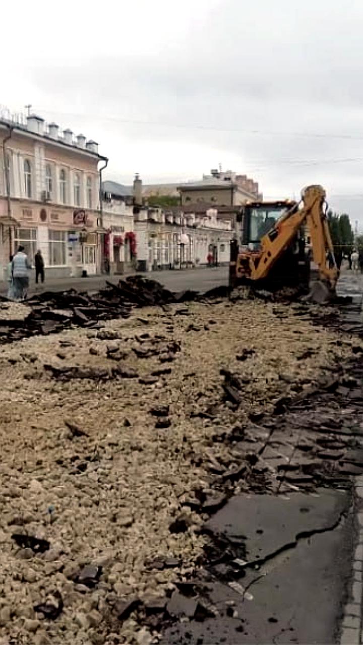 Начало благоустройства Тамбовского Арбата: демонтаж асфальта и выбор дизайна