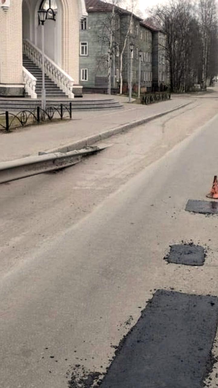 Ямочный ремонт дорог в Архангельске продолжается в праздничные дни