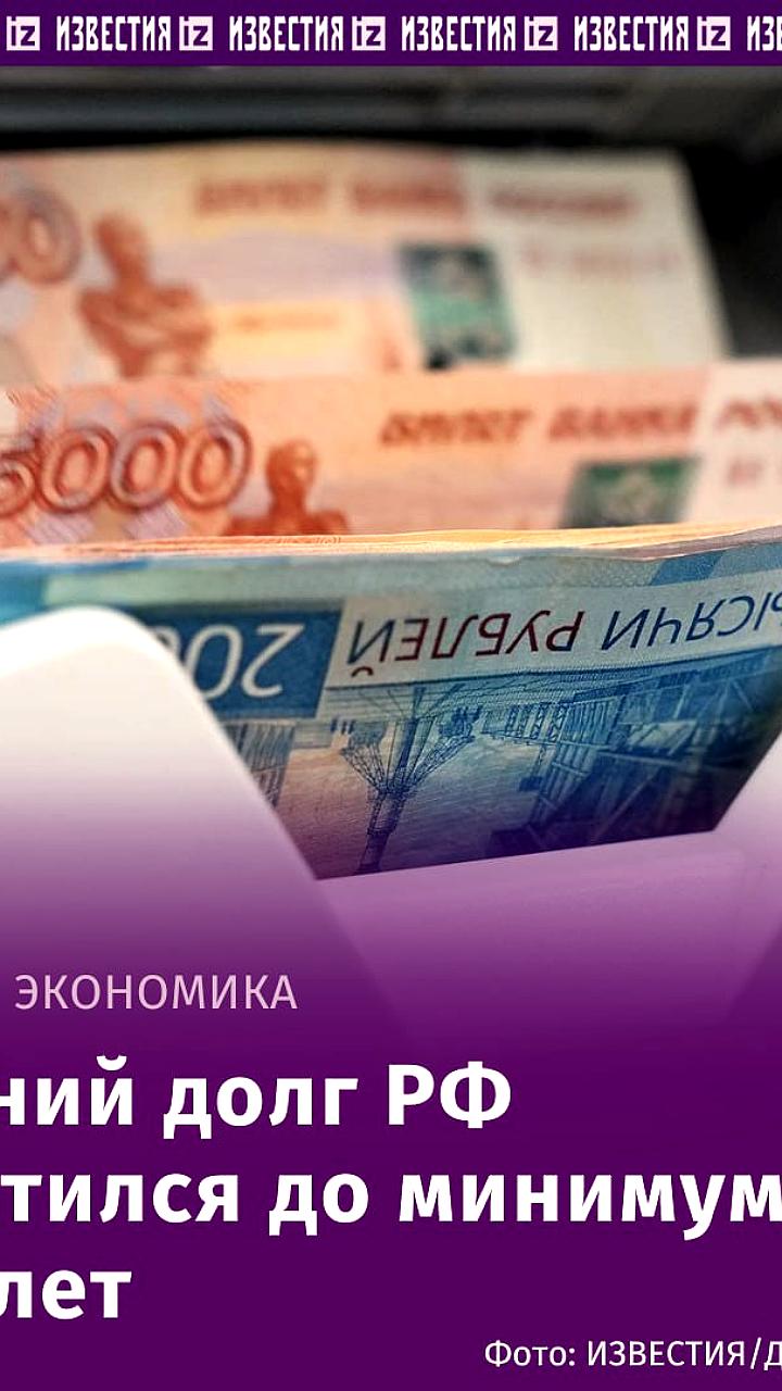 Внешний долг России опустился ниже $300 млрд впервые с 2006 года