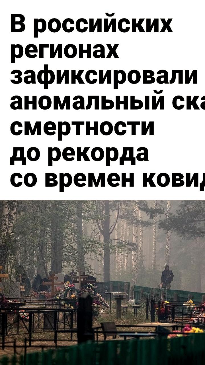 Аномальный рост смертности в России в апреле 2025 года