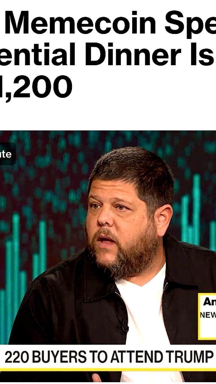 Криптотрейдер потратил $1200 на ужин с Трампом, удерживая токены TRUMP на $250 000