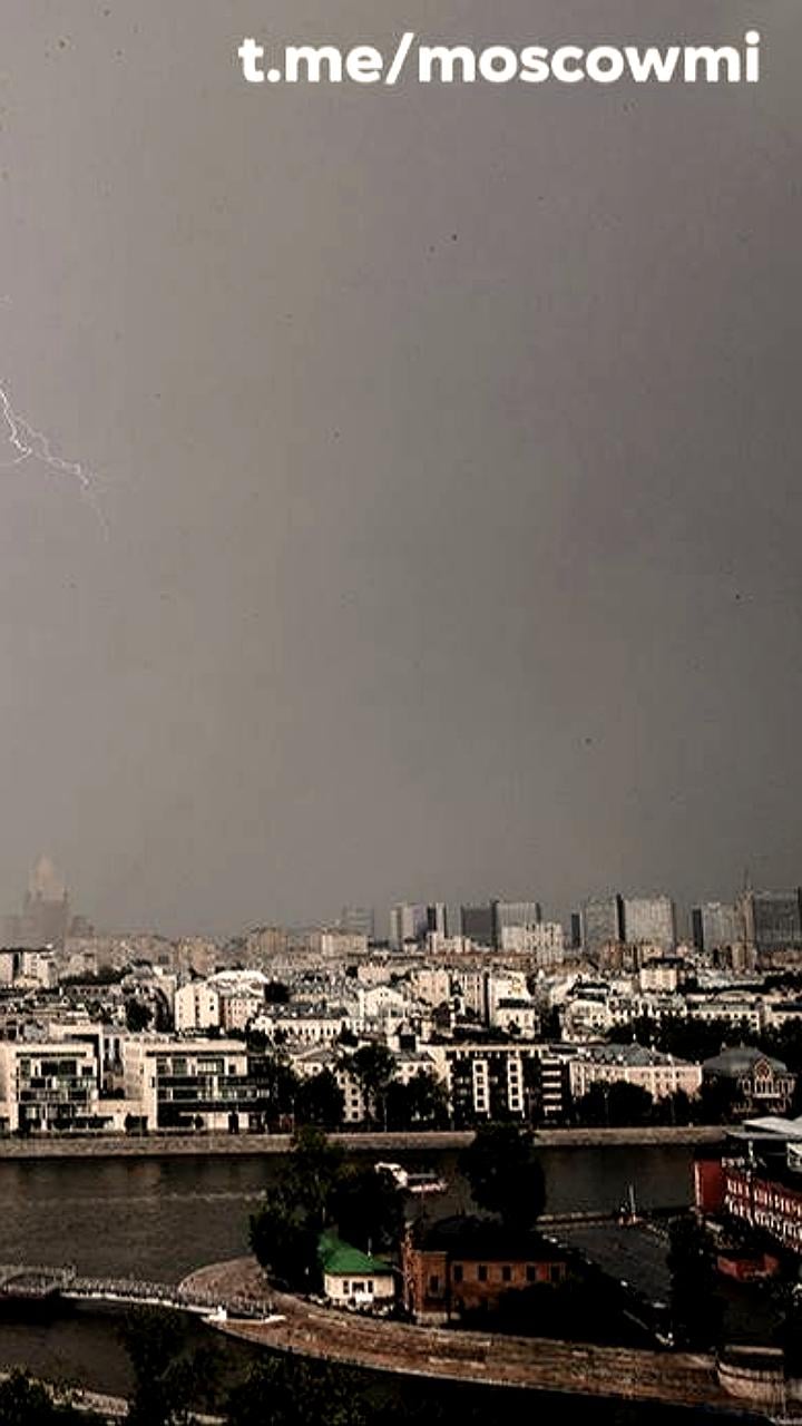 МЧС предупреждает о грозе и сильном ветре в Москве