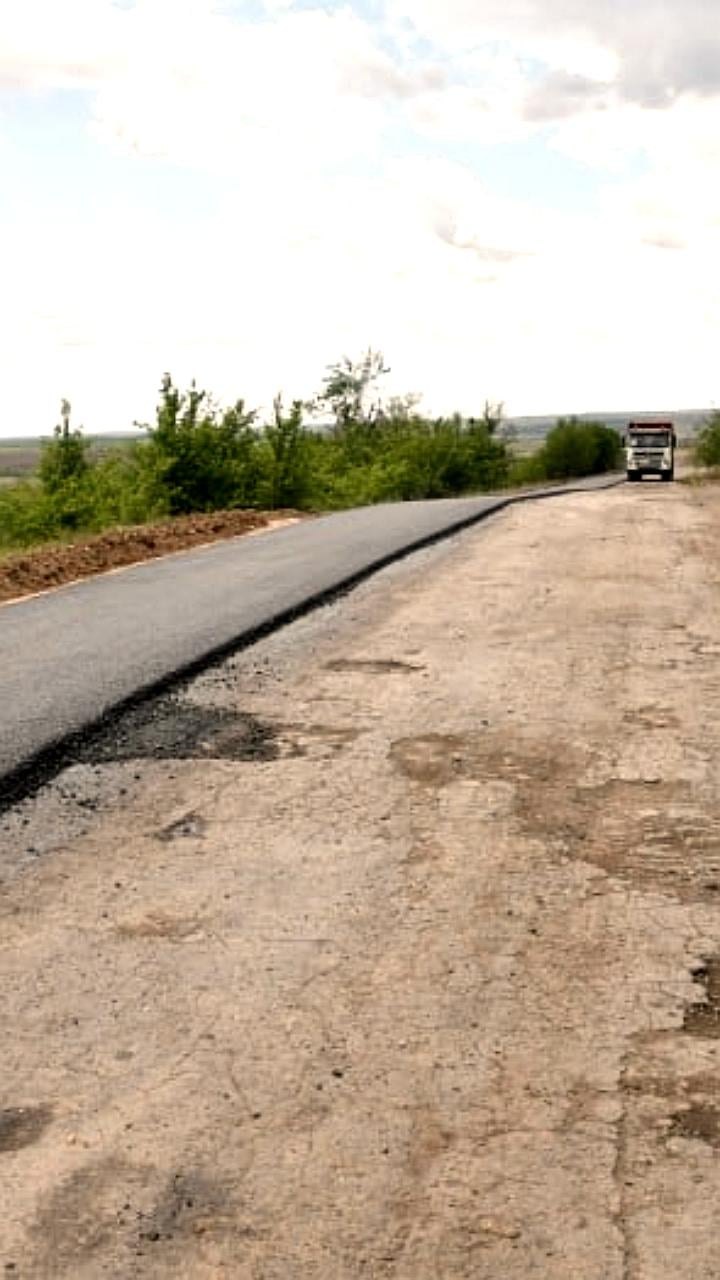 Начало ремонта автодороги в селе Астахово