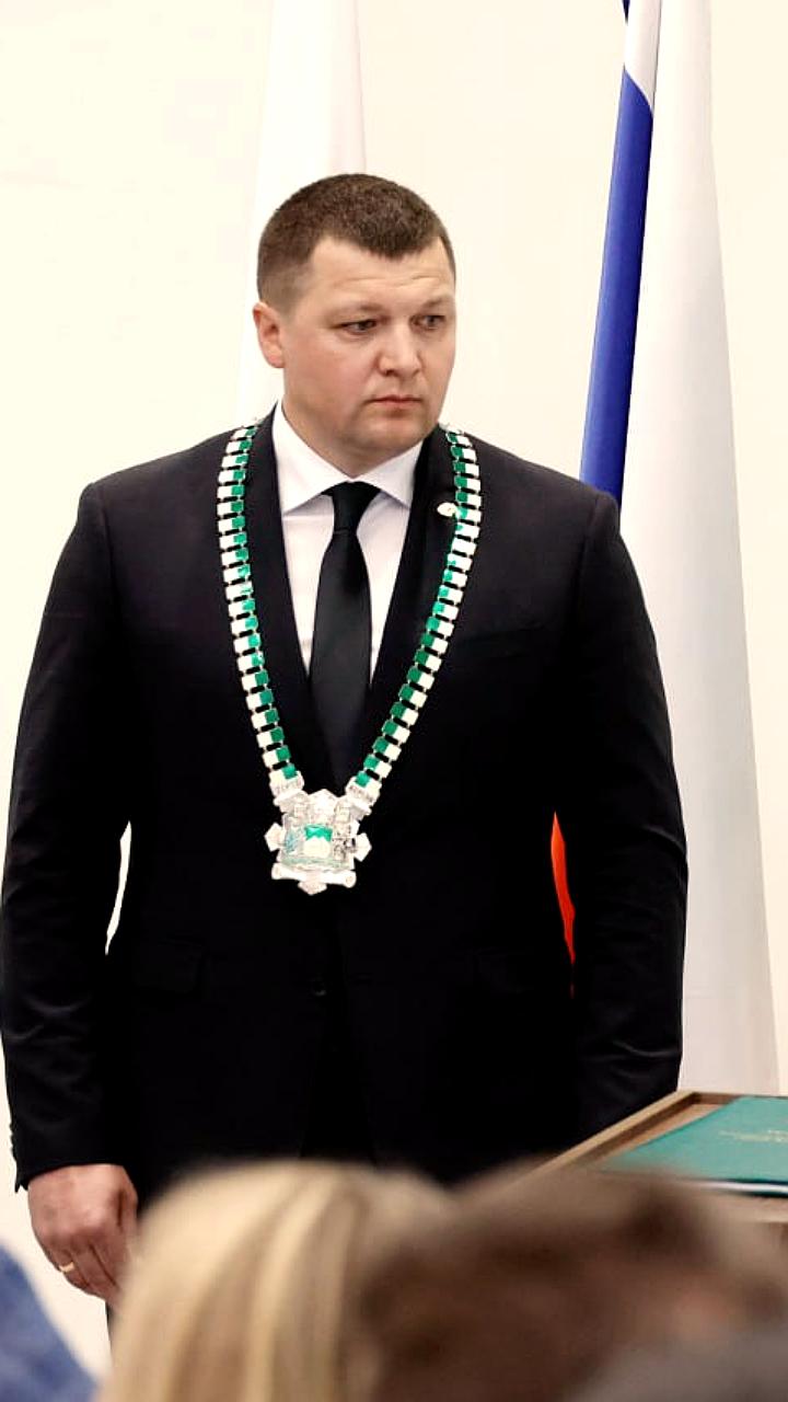 Инаугурация нового мэра Кургана Антона Науменко