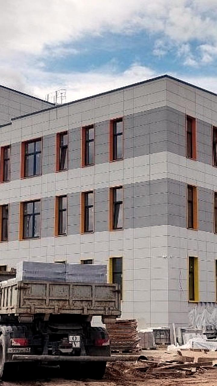 Строительство новой школы в Краснодаре достигло 80% готовности