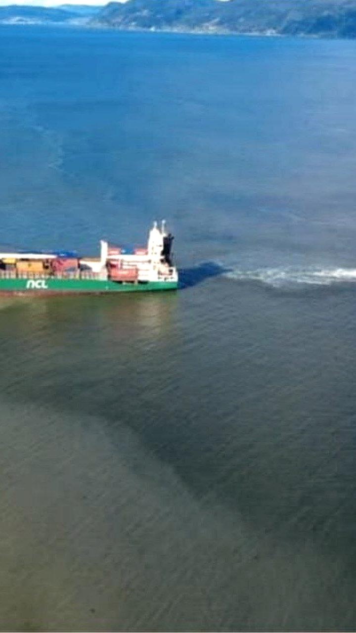 Грузовое судно NCL Salten село на мель у жилого дома в Норвегии