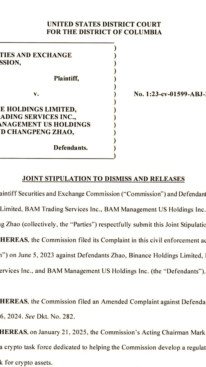SEC и Binance достигли соглашения о прекращении судебного разбирательства