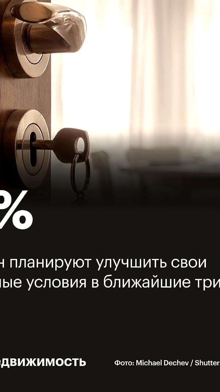 Снижение числа россиян, планирующих улучшение жилищных условий