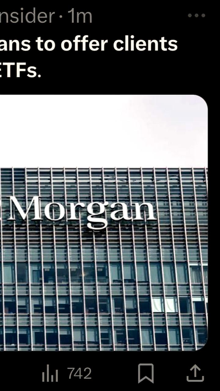 JPMorgan запускает кредиты под залог крипто-ETF для клиентов