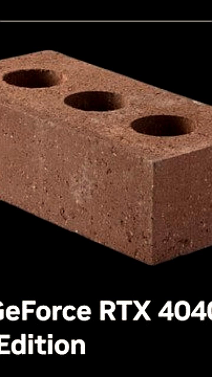 NVIDIA анонсировала графический процессор RTX 4040 Brick Edition