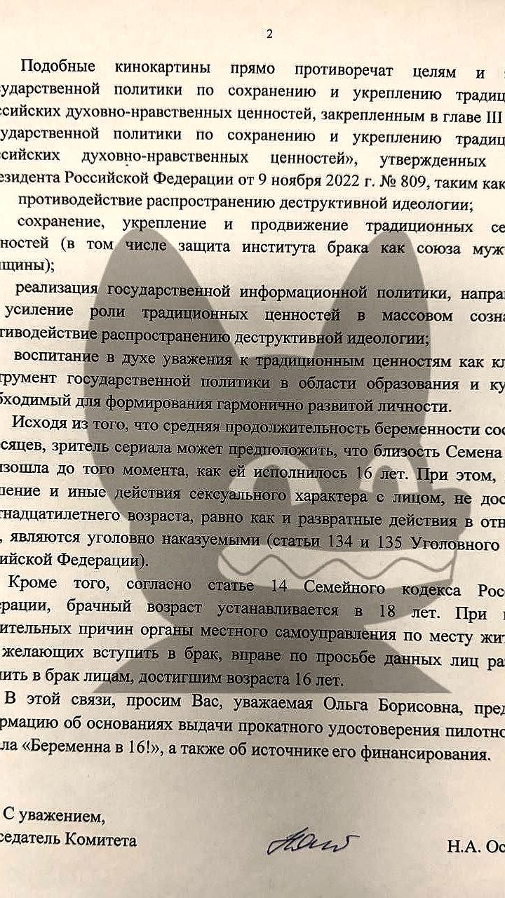 В России рассматривают запрет шоу «Беременна в 16» из-за возможной пропаганды деструктивной идеологии