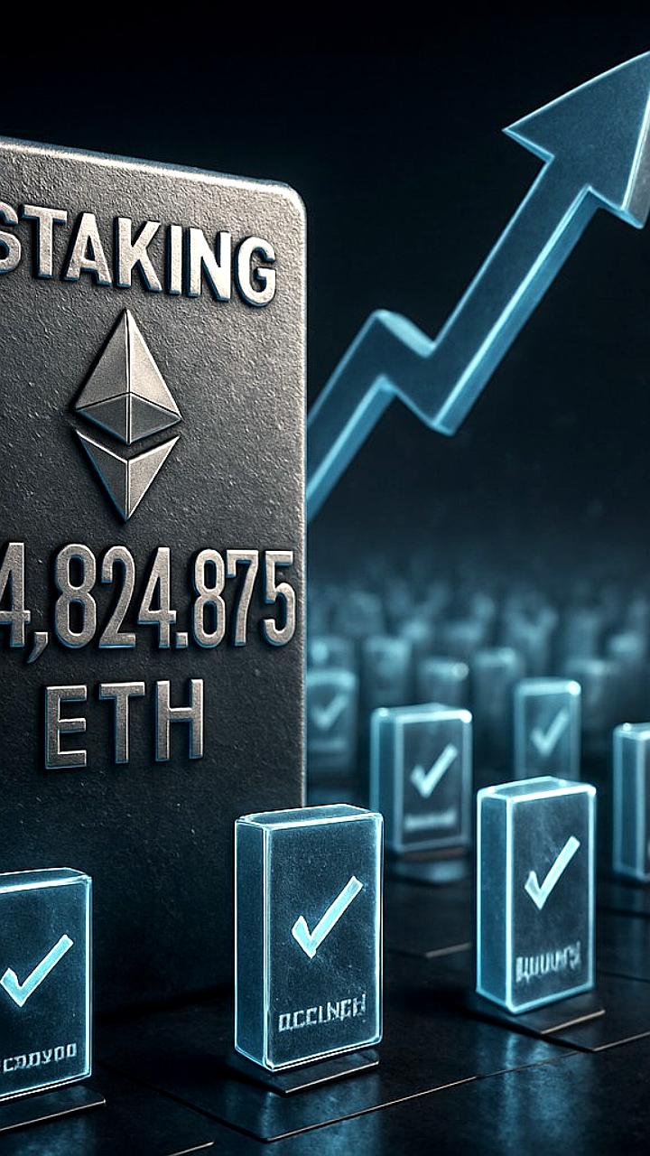 Ethereum достигает рекорда по стейкингу с 34,8 млн ETH