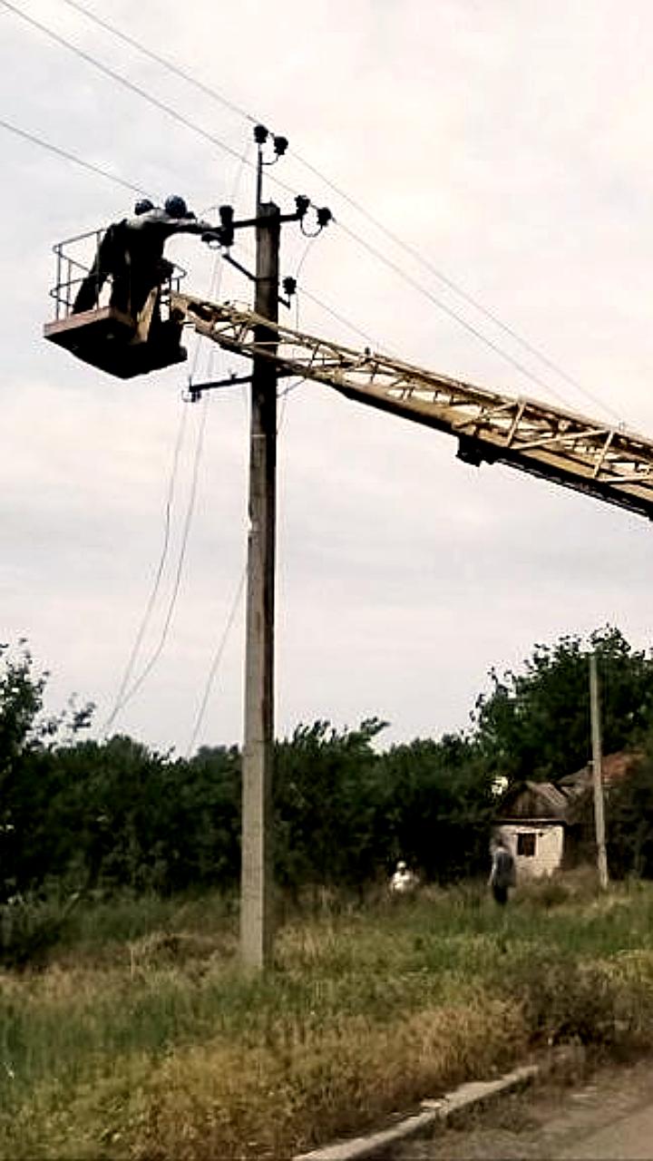 Восстановление электроснабжения в поселке Нижнее после трехлетнего перерыва