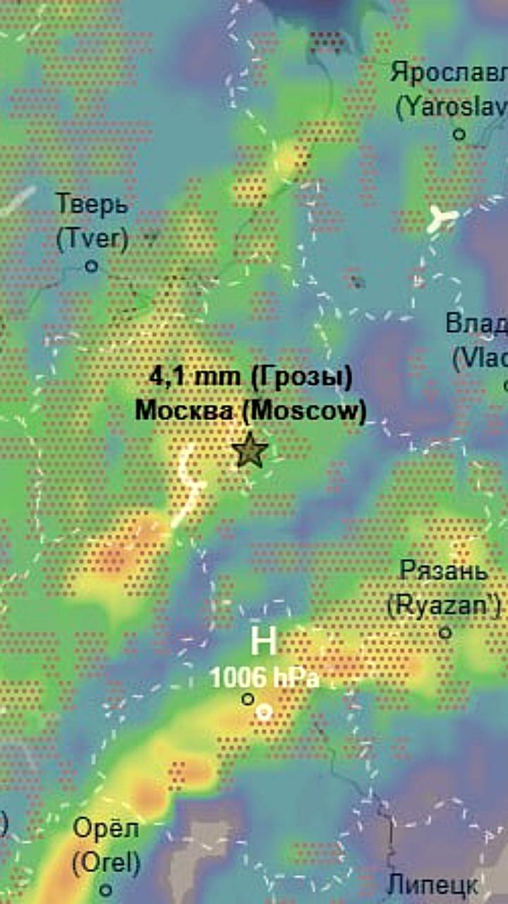 Прогноз осадков в Москве и Подмосковье: до 50% месячной нормы в пятницу и субботу