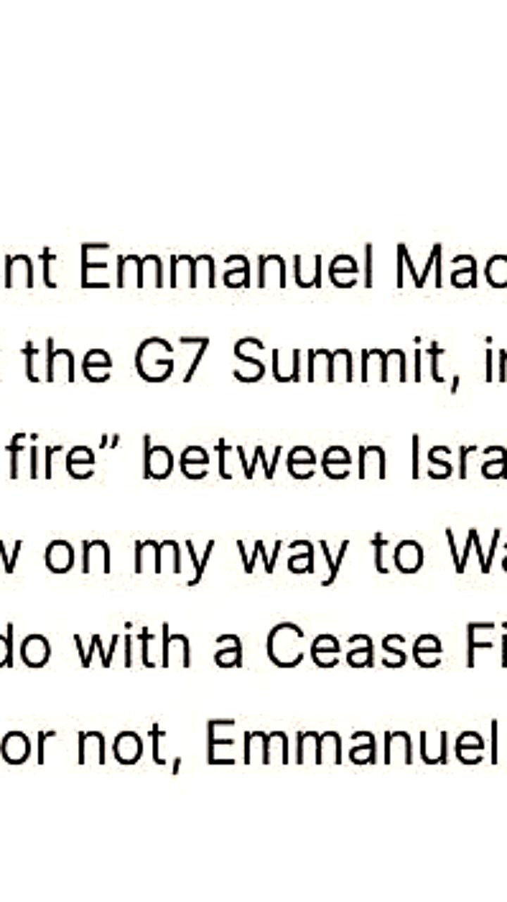Трамп опроверг слова Макрона о своем отъезде с саммита G7