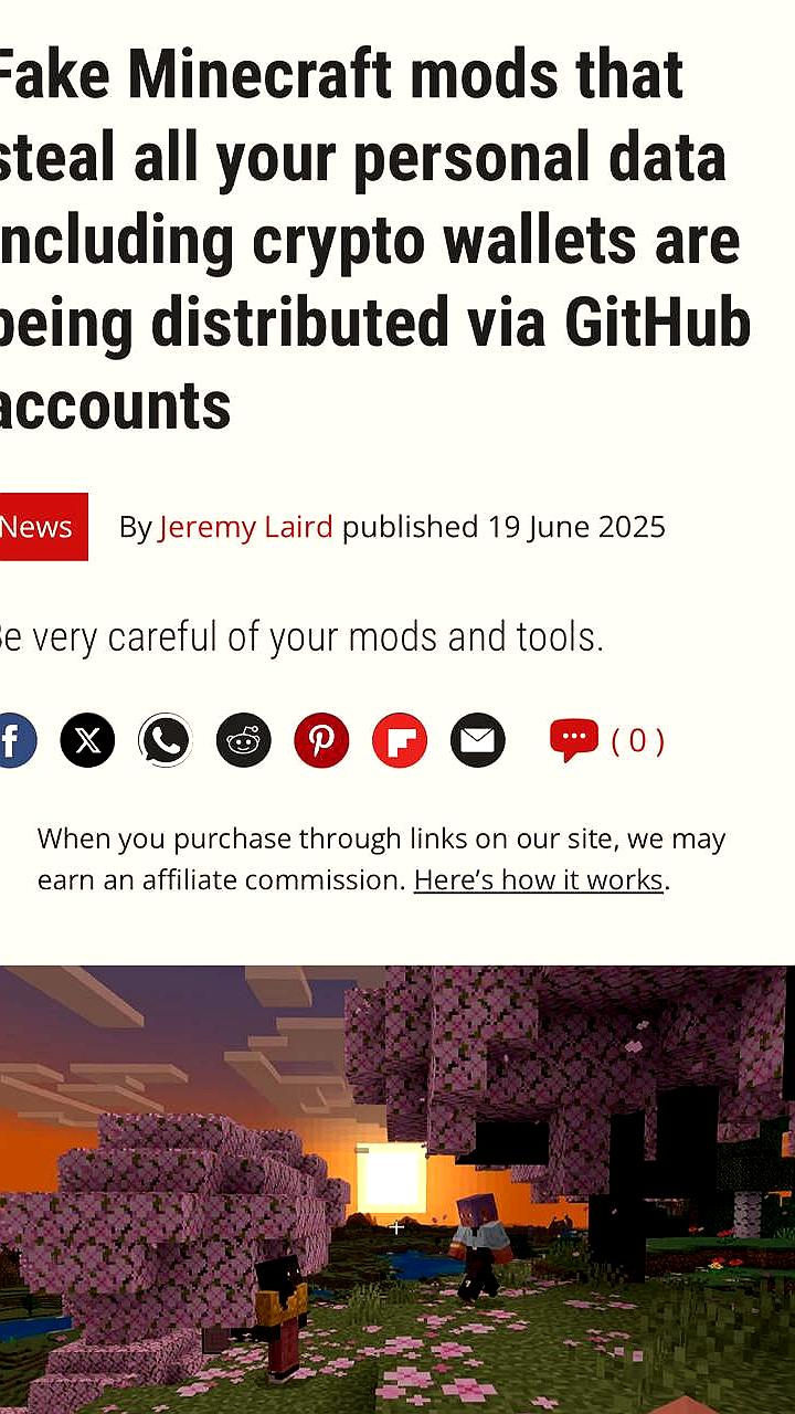 Опасные модификации Minecraft угрожают безопасности пользователей