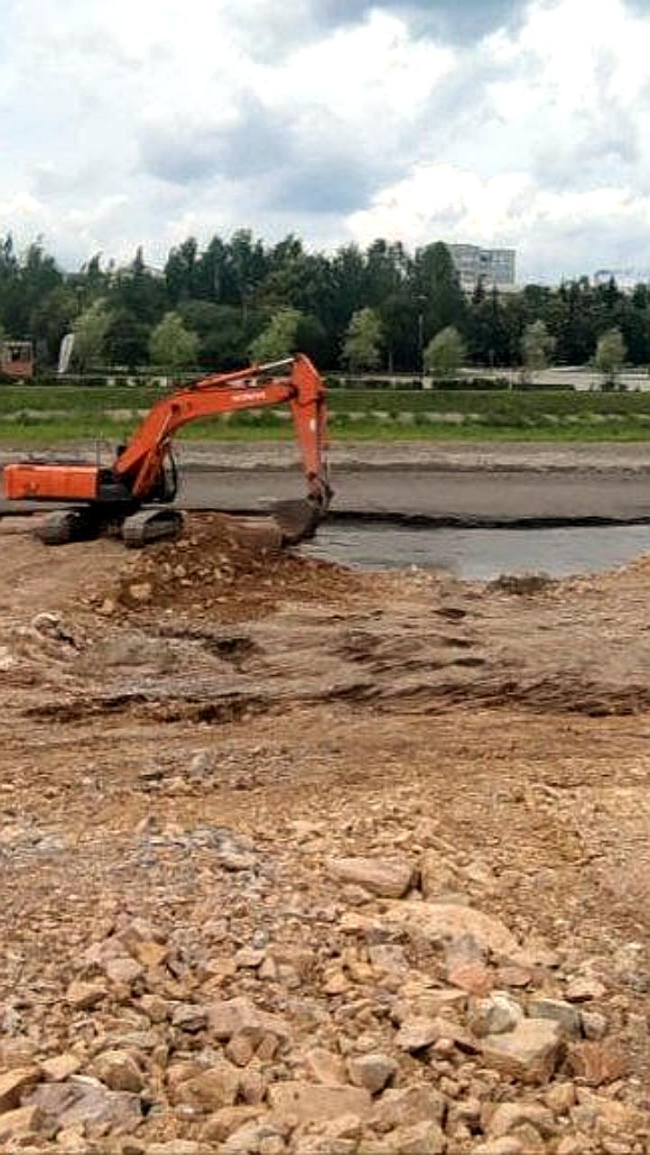 В Кемерове стартовали работы по строительству пешеходного моста через Искитимку